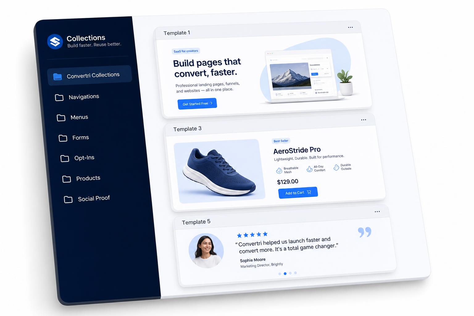 Scale page creation with Collections